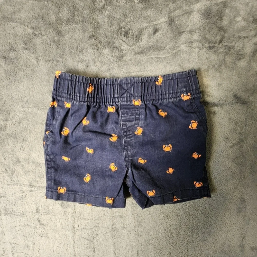 Baby Boy Clothes Lot 3-6 Months Puma Gerber Okie Dokie Shorts Bodysuits 7pc